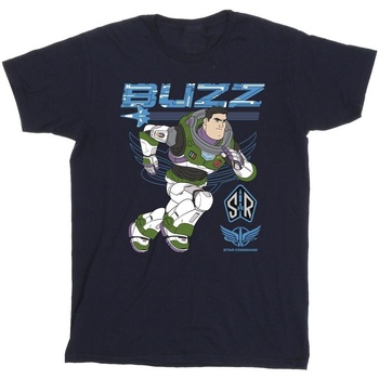 Vêtements Homme T-shirts manches longues Disney Lightyear Buzz Run To Action Bleu