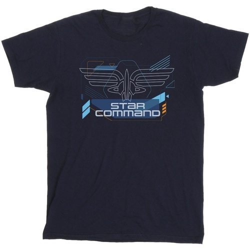 Vêtements Homme T-shirts manches longues Disney Lightyear Star Command Icons Bleu