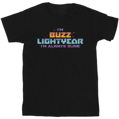 Vêtements Homme T-shirts manches longues Disney Lightyear Always Sure Text Noir