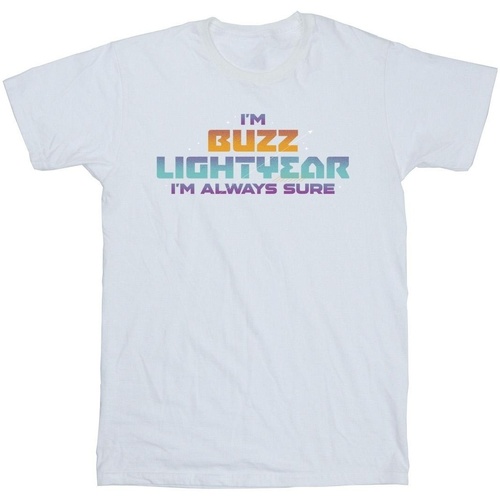 Vêtements Homme T-shirts manches longues Disney Lightyear Always Sure Text Blanc