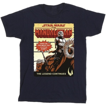 Vêtements Garçon T-shirts manches courtes Star Wars The Mandalorian Bumpy Ride Bleu