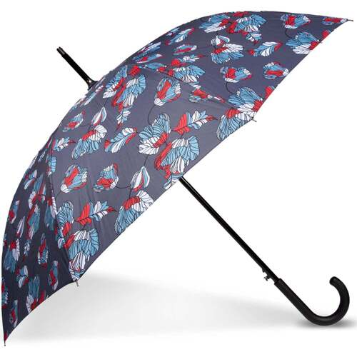 Accessoires textile Femme Parapluies Isotoner Parapluie canne poignée gomme Gris