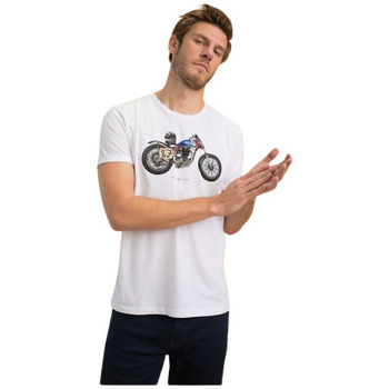 Vêtements Homme T-shirts & Uni Polos Benson&cherry TEE-SHIRT BLANC TALISMAN - Blanc - L Blanc