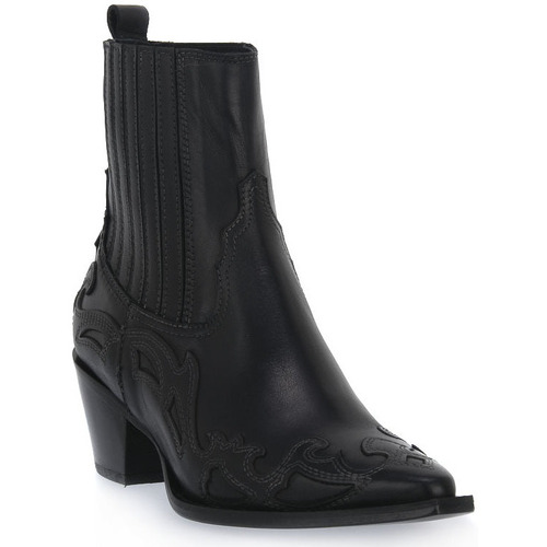 Chaussures Femme Low boots Priv Lab NERO VITELLO Noir