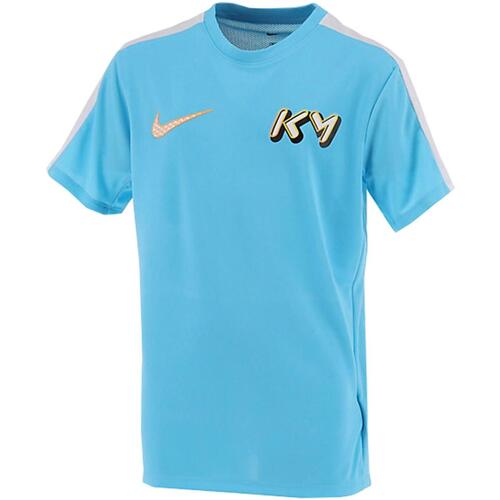 Vêtements Garçon T-shirts manches forcees Nike Km k nk df top ss Bleu
