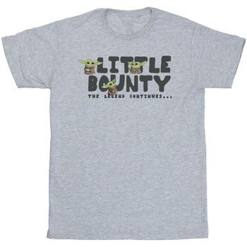 Vêtements Fille T-shirts manches longues Star Wars The Mandalorian Little Bounty Hunter Gris