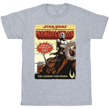 Vêtements Fille T-shirts manches longues Star Wars The Mandalorian Bumpy Ride Gris