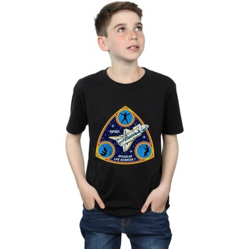 Vêtements Garçon T-shirts & Polos Nasa Classic Spacelab Life Science Noir
