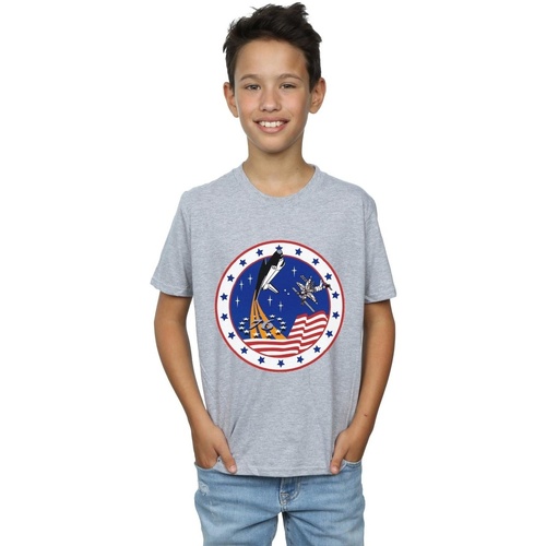Vêtements Garçon T-shirts manches courtes Nasa Classic Rocket 76 Gris