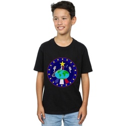 Vêtements Garçon T-shirts manches courtes Nasa Classic Globe Astronauts Noir