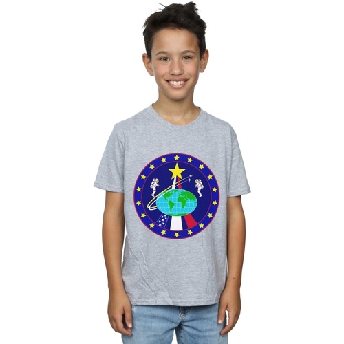 Vêtements Garçon T-shirts Basic manches courtes Nasa Classic Globe Astronauts Gris