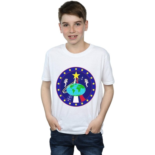 Vêtements Garçon T-shirts & Polos Nasa Classic Globe Astronauts Blanc