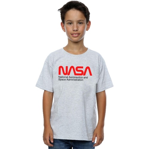 Vêtements Garçon T-shirts manches courtes Nasa Aeronautics And Space Gris