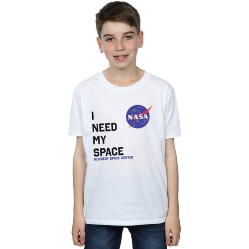 Vêtements Garçon T-shirts manches courtes Nasa I Need My Space Blanc