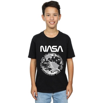 Vêtements Garçon T-shirts manches courtes Nasa Planet Earth Noir