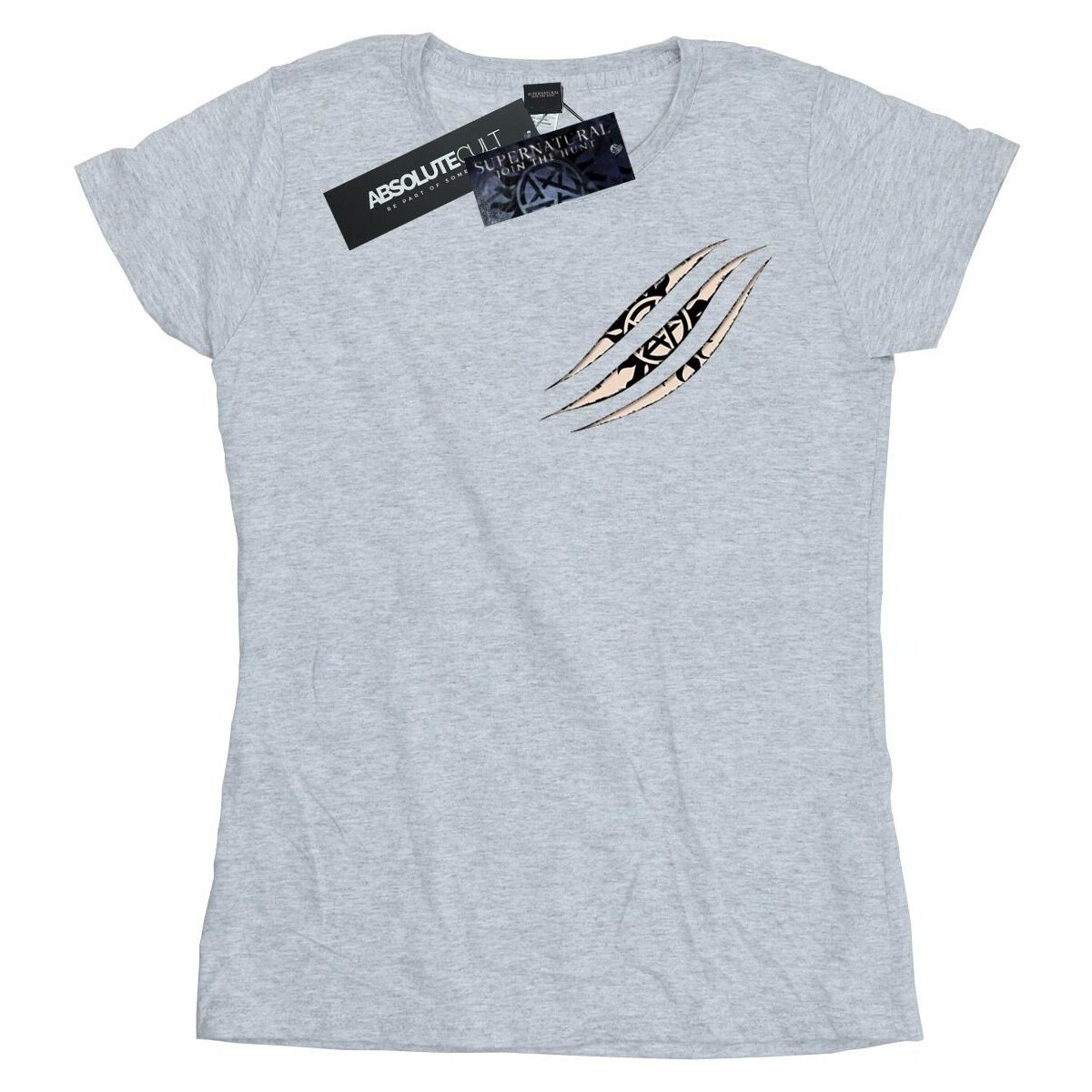 Vêtements Femme T-shirts manches longues Supernatural Symbol Scratch Gris