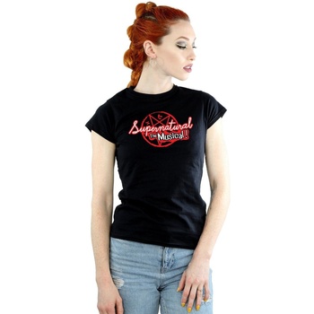 Vêtements Femme T-shirts manches longues Supernatural The Musical Noir