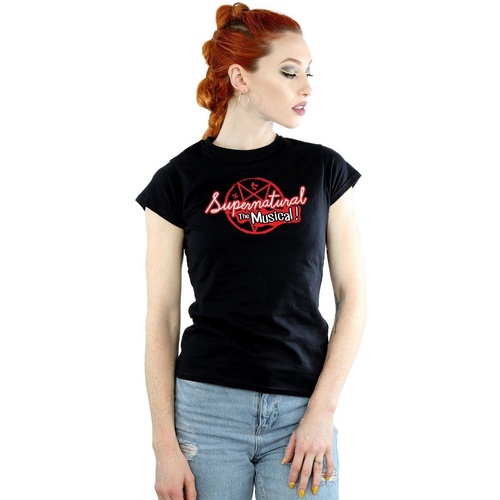 Vêtements Femme T-shirts manches longues Supernatural The Musical Noir