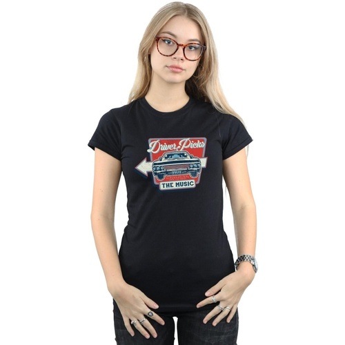 Vêtements Femme T-shirts manches longues Supernatural Driver Picks The Music Noir