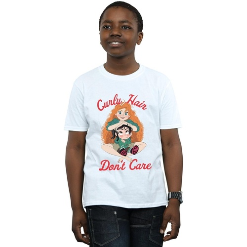 Vêtements Garçon T-shirts manches courtes Disney Wreck It Ralph Merida And Vanellope Blanc