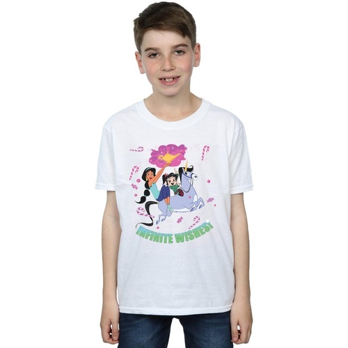 Vêtements Garçon T-shirts manches courtes Disney Wreck It Ralph Jasmine And Vanellope Blanc
