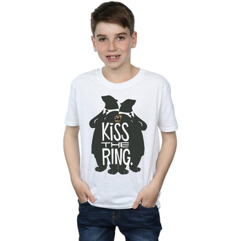 Vêtements Garçon T-shirts manches courtes Disney Zootropolis Kiss The Ring Blanc