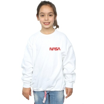 Vêtements Fille Sweats Nasa Modern Logo Chest Blanc