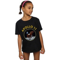 Vêtements Fille T-shirts manches longues Nasa Classic Apollo 11 Noir