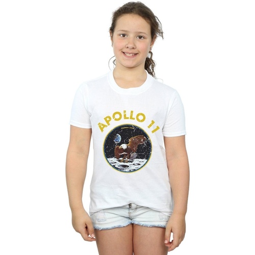 Vêtements Fille T-shirts manches longues Nasa Classic Apollo 11 Blanc