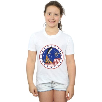 Vêtements Fille T-shirts manches longues Nasa Apollo 11 Vintage Blanc