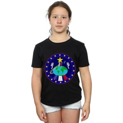 Vêtements Fille T-shirts manches longues Nasa Classic Globe Astronauts Noir
