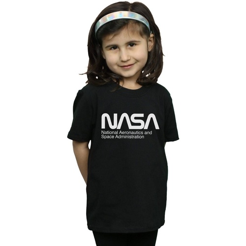 Vêtements Fille T-shirts manches longues Nasa Aeronautics And Space Noir