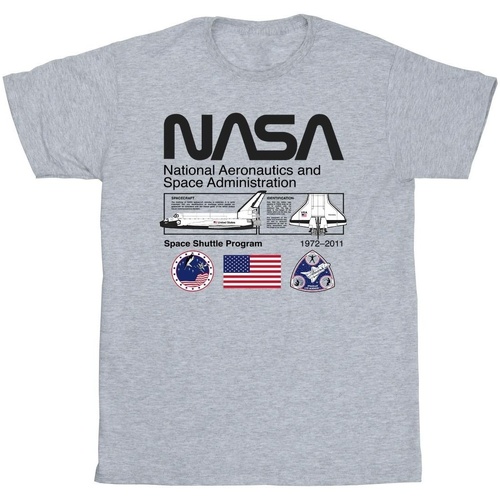 Vêtements Fille T-shirts manches longues Nasa Space Admin Gris