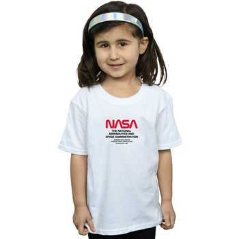 Vêtements Fille T-shirts manches longues Nasa BI42351 Blanc