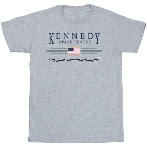 Vêtements Fille T-shirts Basic manches longues Nasa Kennedy Space Centre Explore Gris
