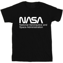 Vêtements Fille T-shirts manches longues Nasa Logo One Tone Noir