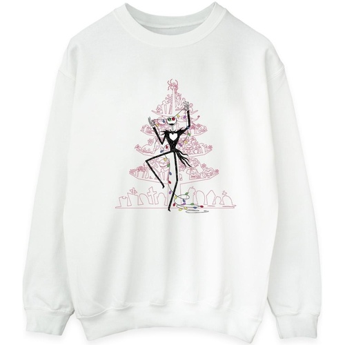 Vêtements Homme Sweats Disney The Nightmare Before Christmas Tree Pink Blanc