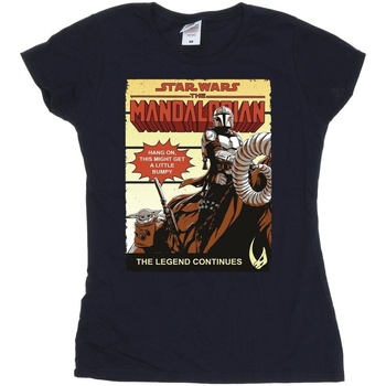 Vêtements Femme T-shirts manches longues Star Wars The Mandalorian Bumpy Ride Bleu