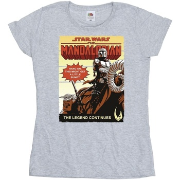 Vêtements Femme T-shirts manches longues Star Wars The Mandalorian Bumpy Ride Gris
