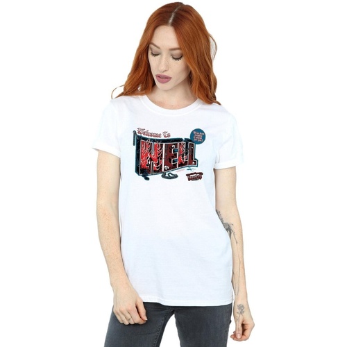 Vêtements Femme T-shirts manches longues Supernatural Welcome To Hell Blanc