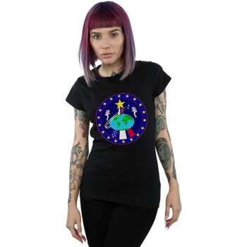 Vêtements Femme T-shirts manches longues Nasa Classic Globe Astronauts Noir