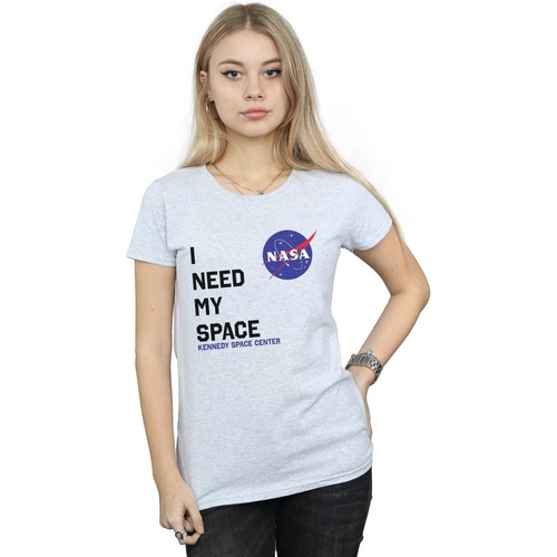 Vêtements Femme T-shirts manches longues Nasa I Need My Space Gris