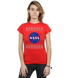 Vêtements Femme T-shirts manches longues Nasa  Rouge