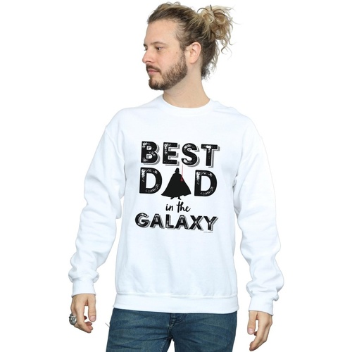 Vêtements Homme Sweats Disney Best Dad In The Galaxy Blanc