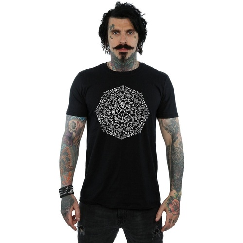 Vêtements Homme T-shirts manches longues Supernatural Symbol Circle Noir