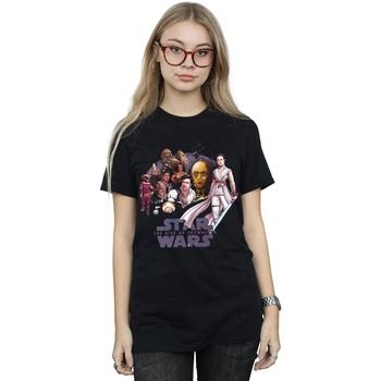 Vêtements Femme T-shirts manches longues Star Wars The Rise Of Skywalker Resistance Rendered Group Noir
