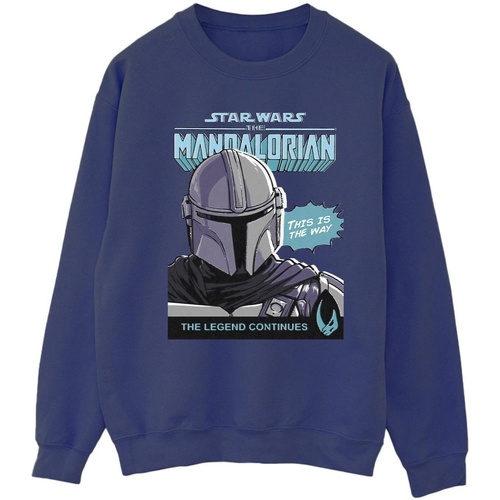 Vêtements Homme Sweats Star Wars The Mandalorian Mando Comic Cover Bleu