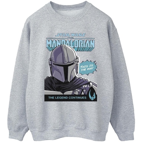 Vêtements Homme Sweats Star Wars The Mandalorian Mando Comic Cover Gris