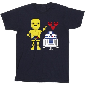 Vêtements Homme T-shirts manches longues Disney Heart Robot Bleu