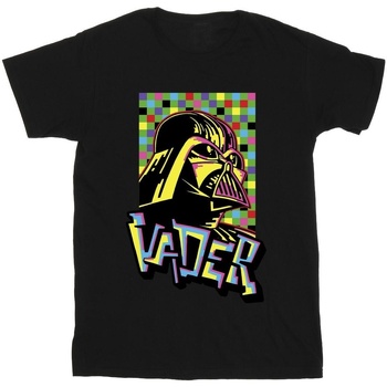 Vêtements Homme T-shirts manches longues Disney Vader Graffiti Pop Art Noir